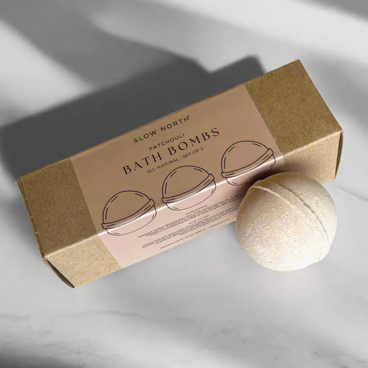 Natural Bath Bomb Set - Patchouli (Set of 3)