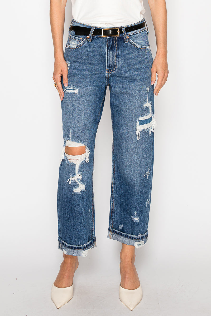 *Hybrid* High Rise Straight Leg