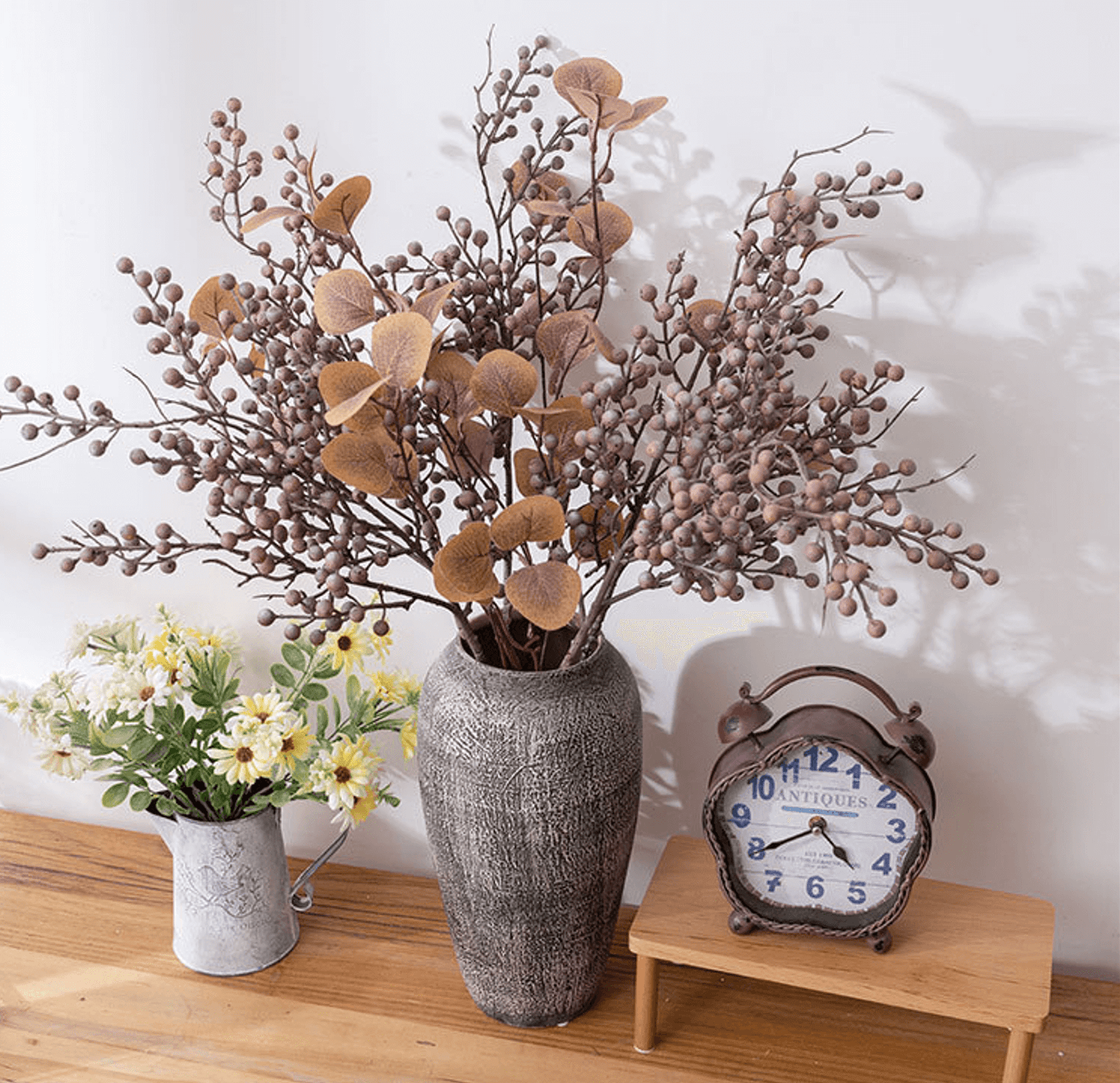 Faux Dried Berry Branch for Rustic Home Décor