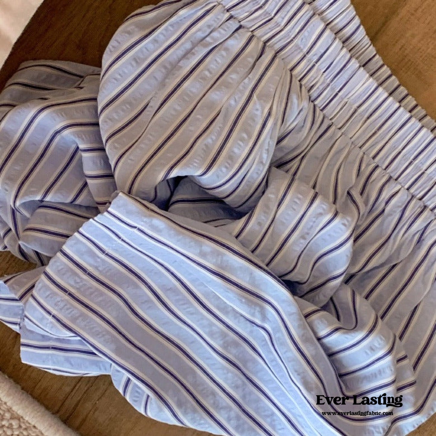 Candy Stripe Shorts Lounge Bottoms / Blue
