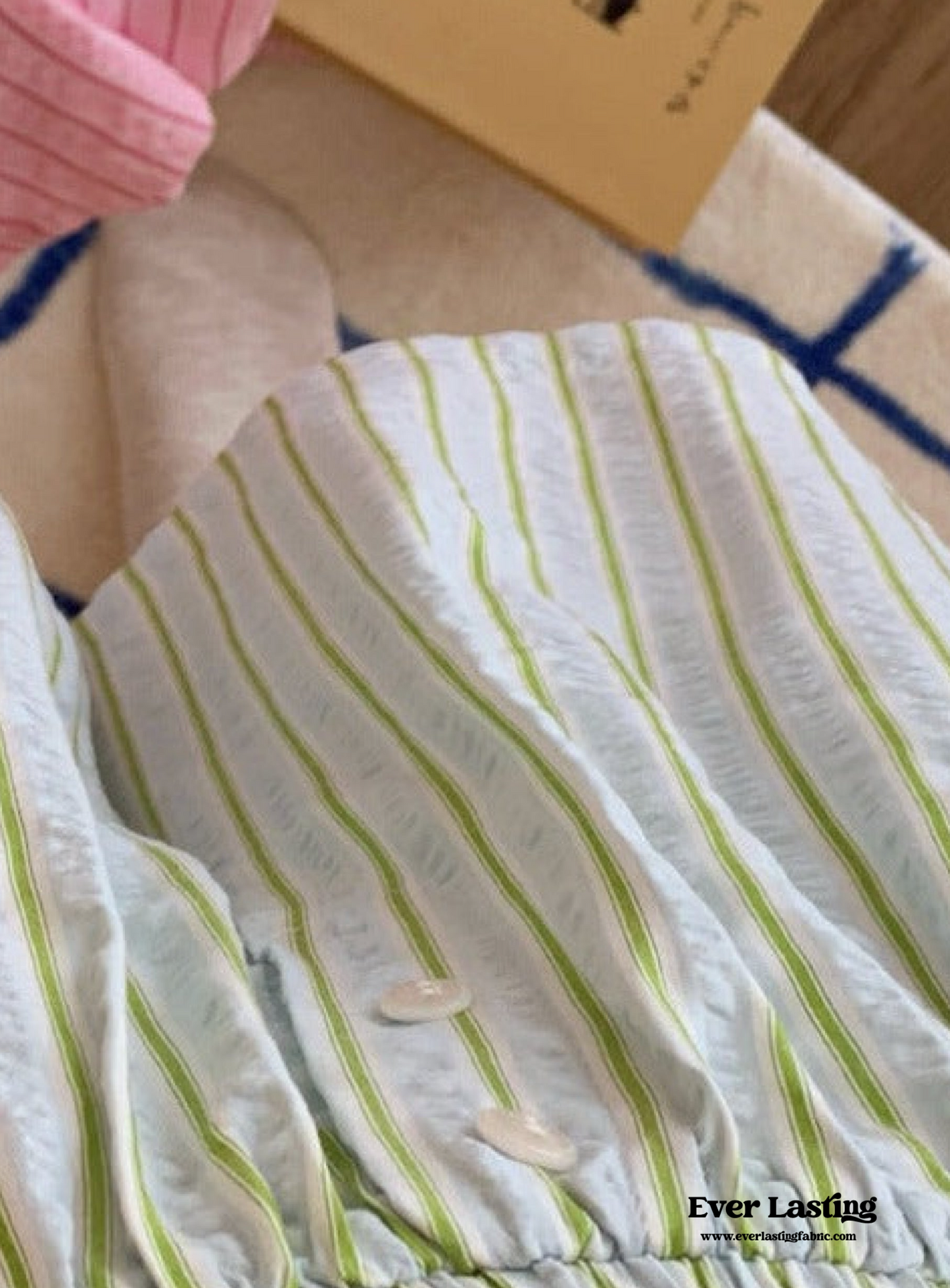 Candy Stripe Shorts Lounge Bottoms / Blue
