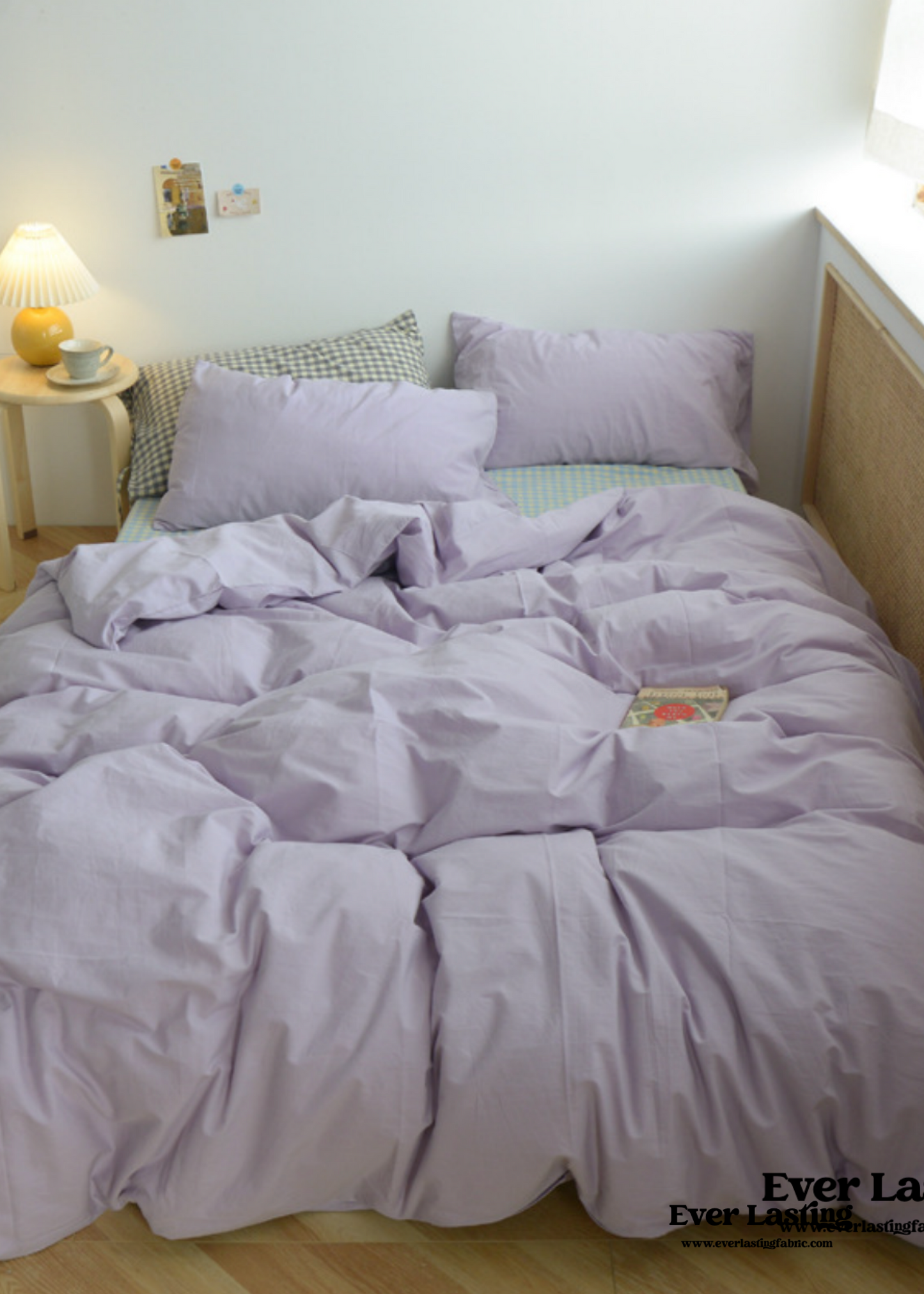 Checkered Bedding Set / Beige