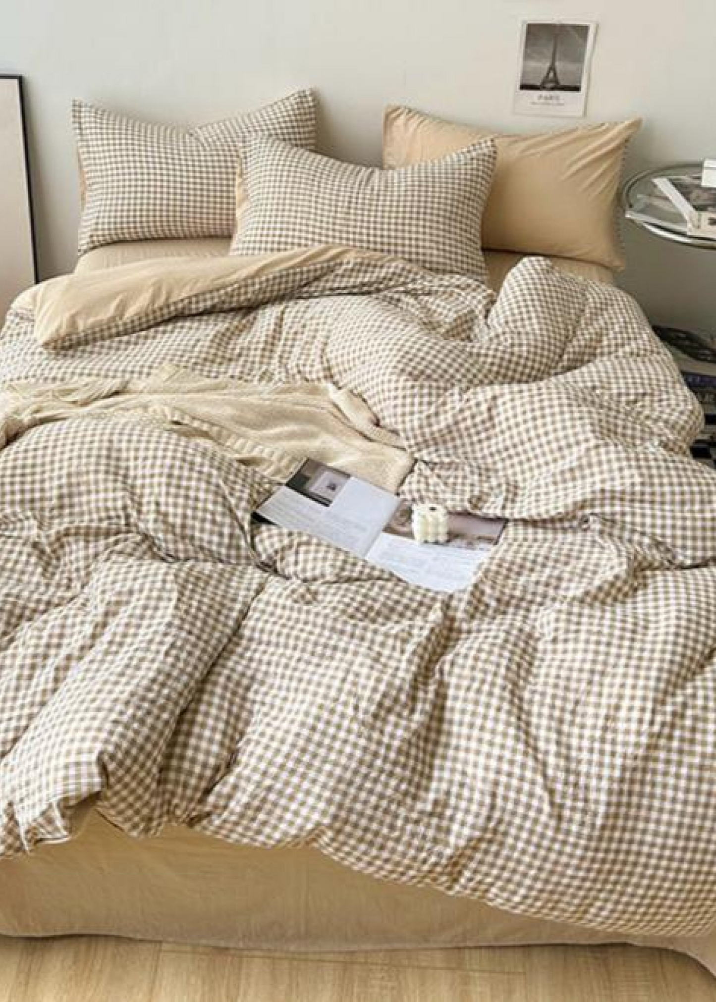 Clean Cut Bedroom Bedding Set / Striped Blue