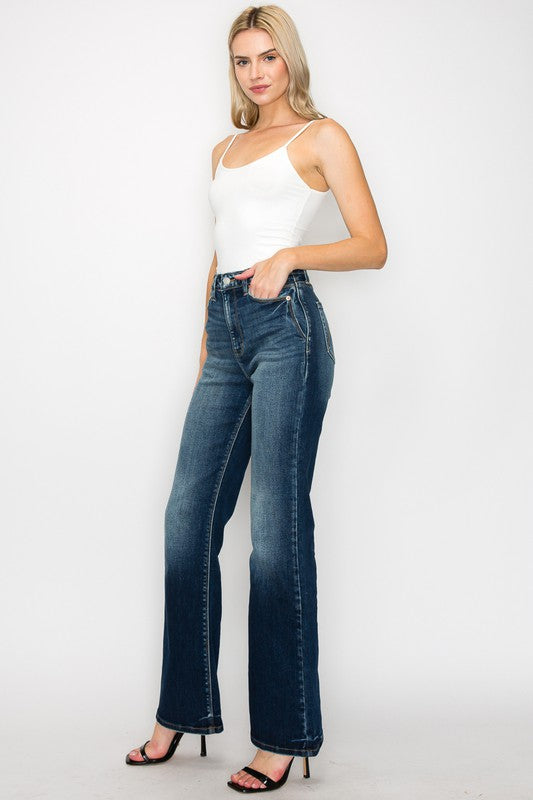 *Tummy Control* Leilani High Rise Holly Flare Jeans