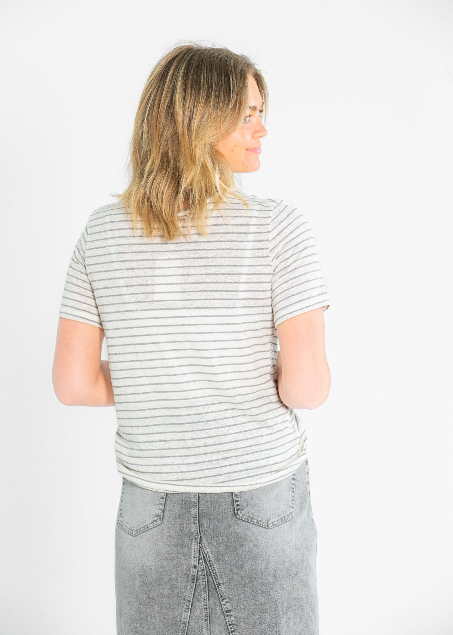 Essential Linen Short Sleeve Top