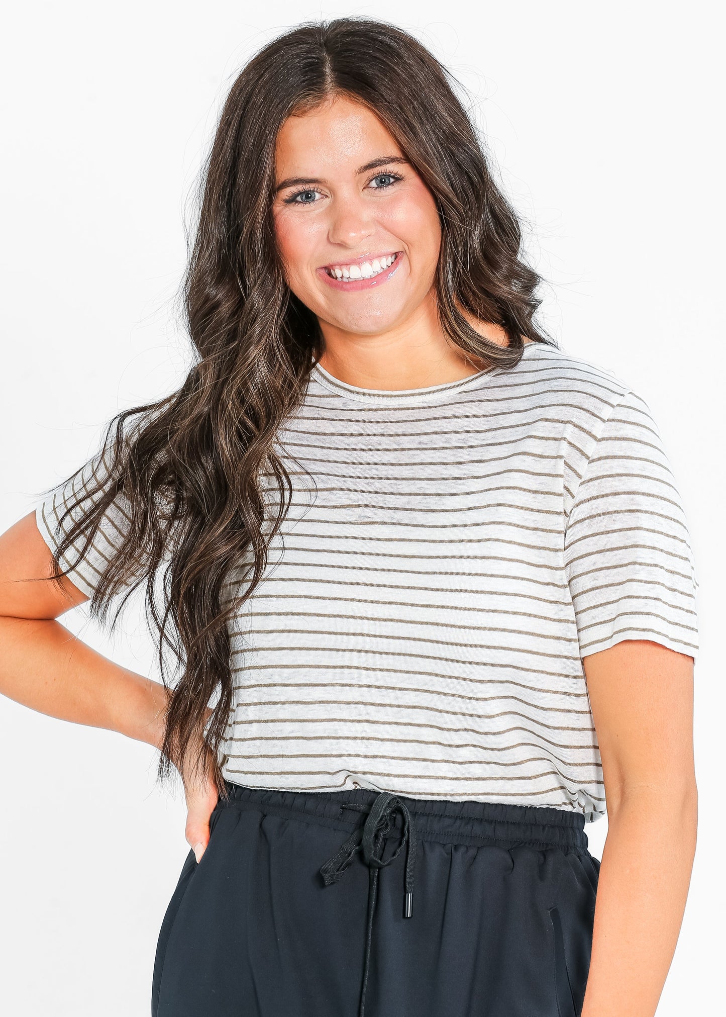 Essential Linen Short Sleeve Top