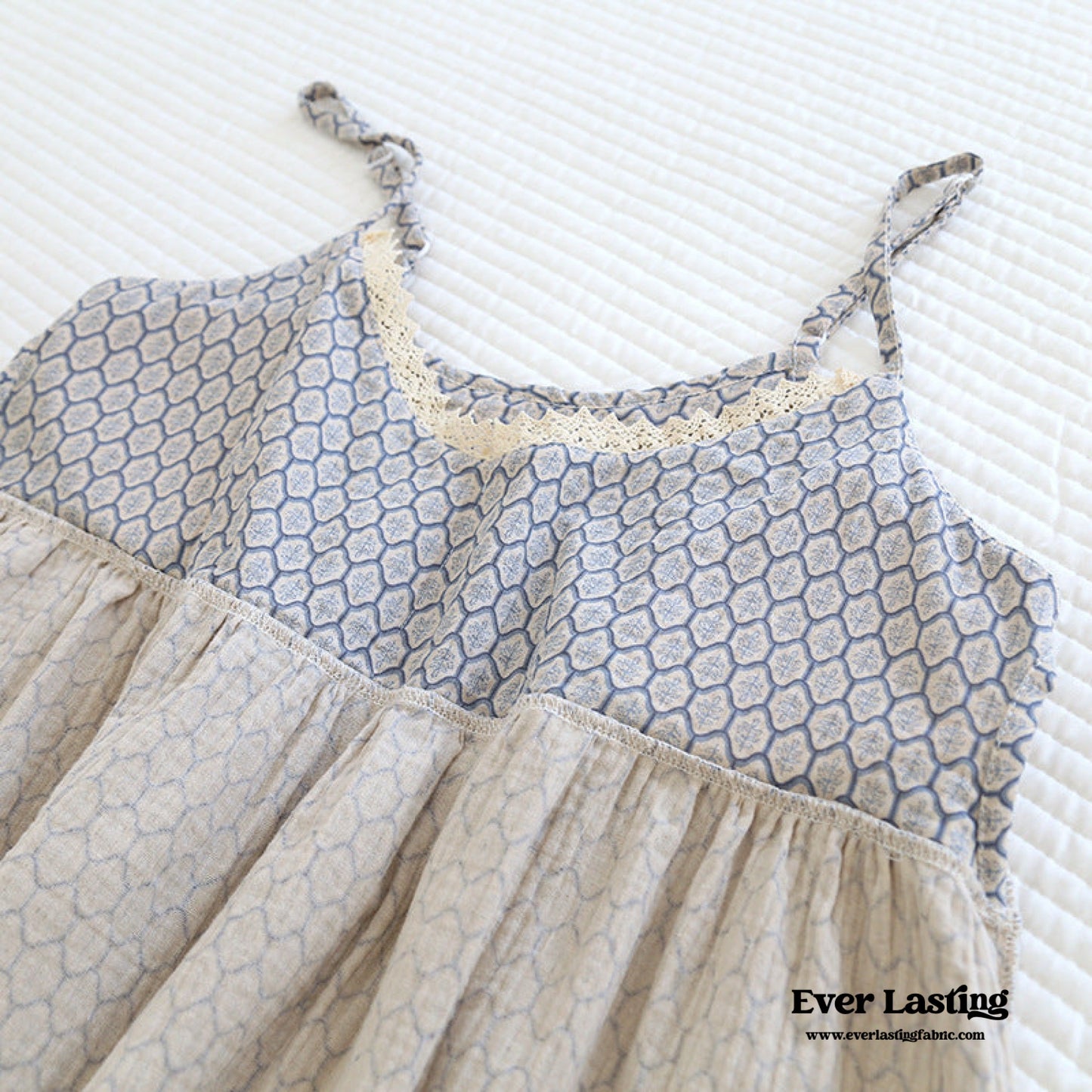 Cotton Pajama Set / Blue