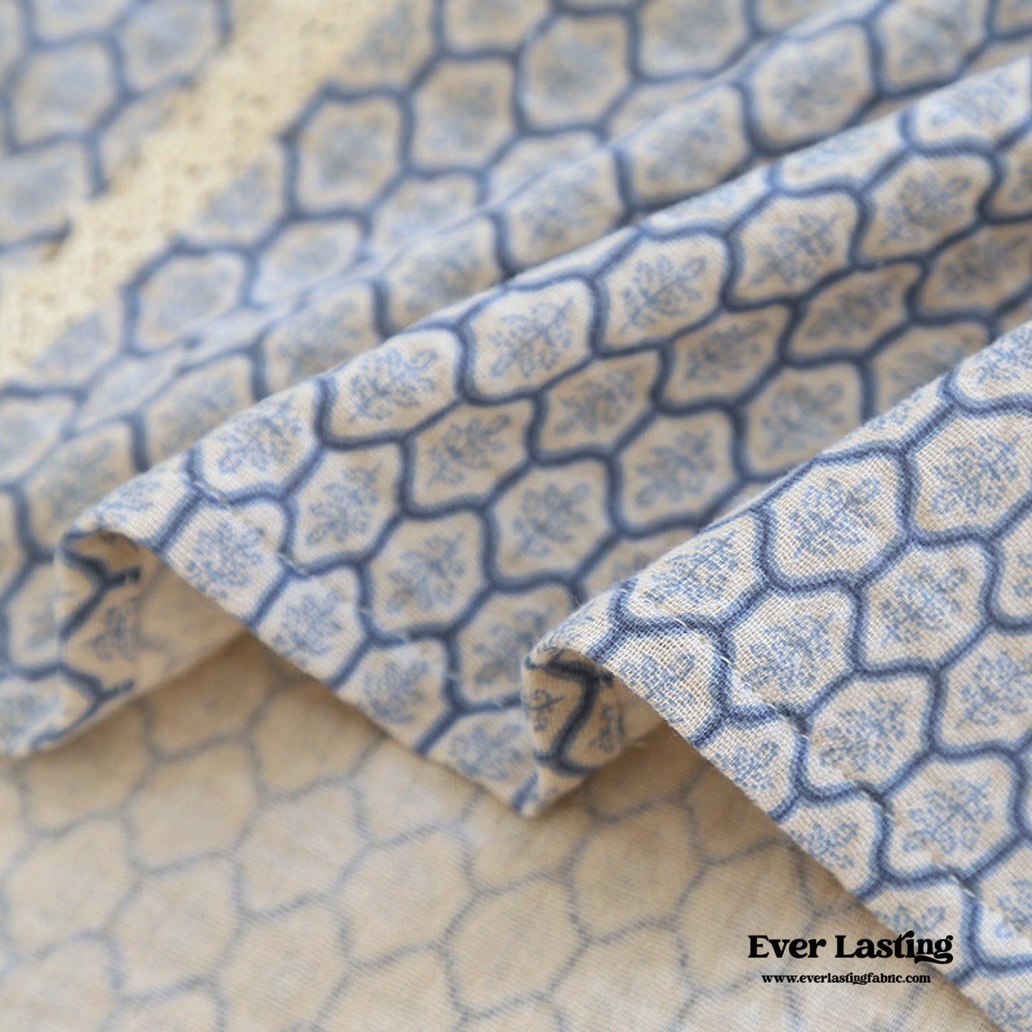 Cotton Pajama Set / Blue