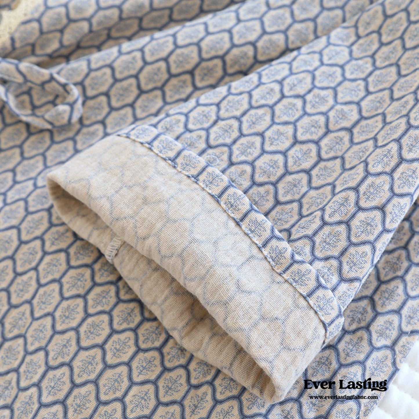 Cotton Pajama Set / Blue