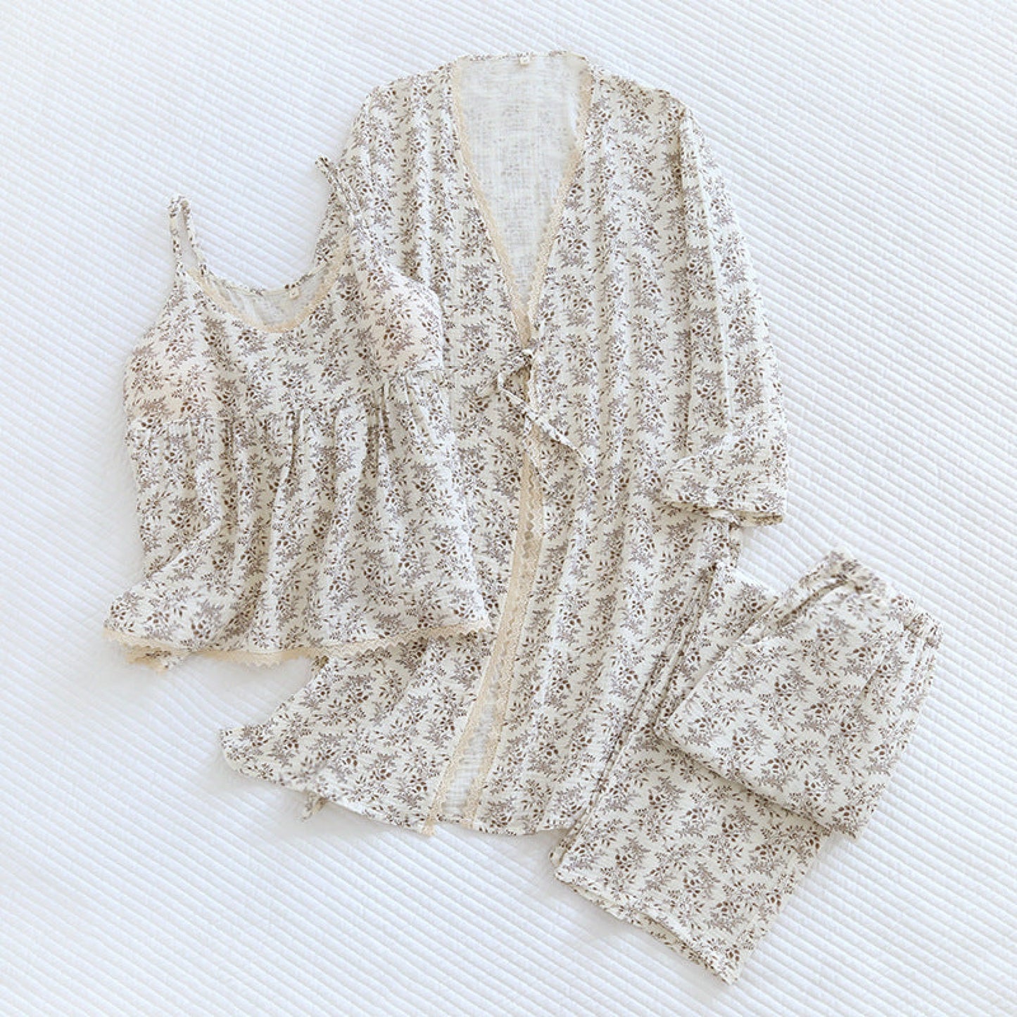 Cotton Pajama Set / Blue