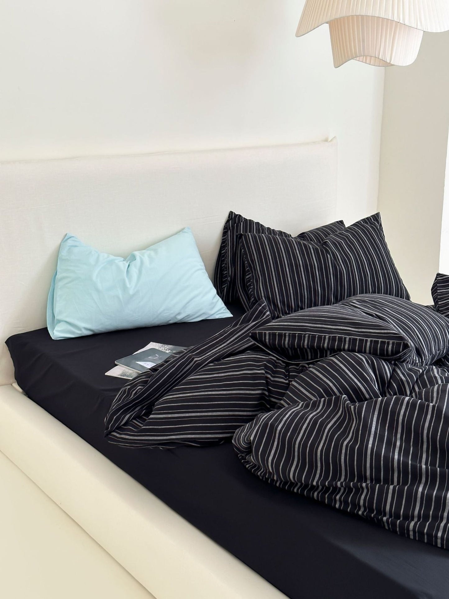 Refreshing Stripe Bedding Set / Blue Thick