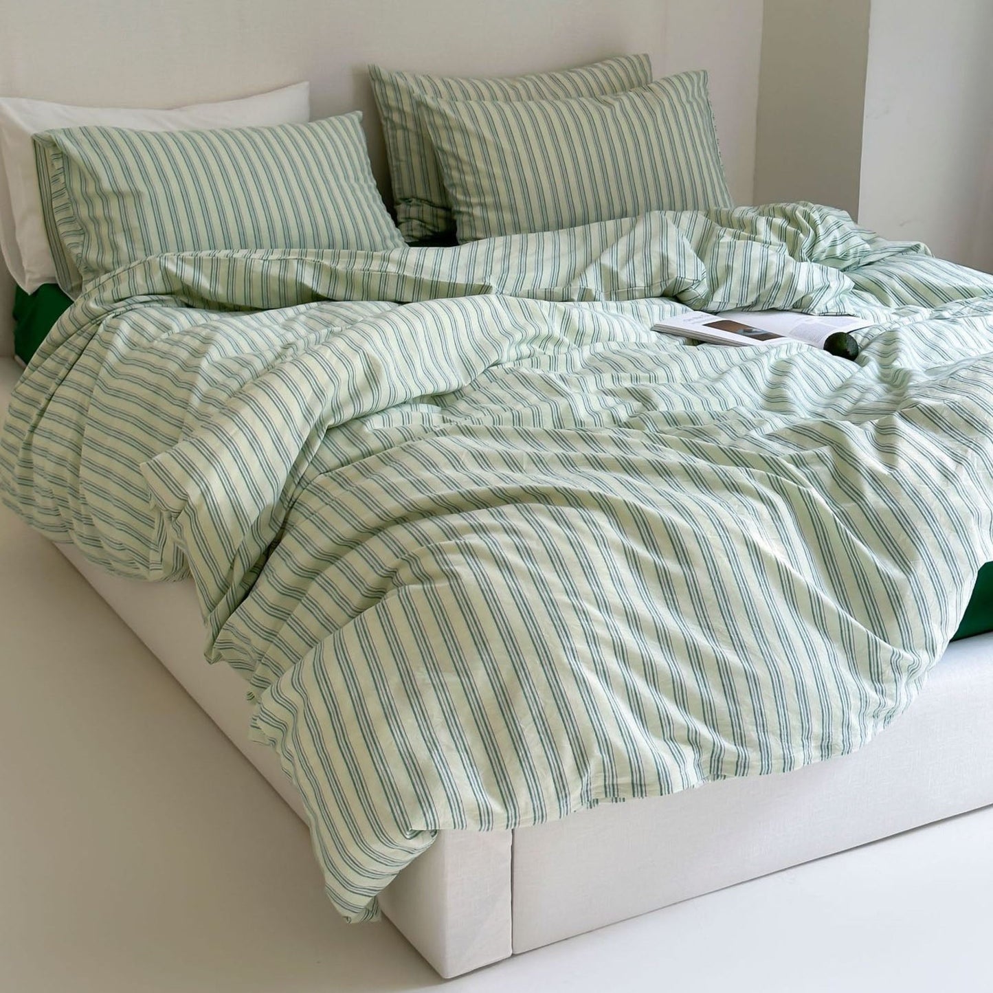 Refreshing Stripe Bedding Set / Blue Thick