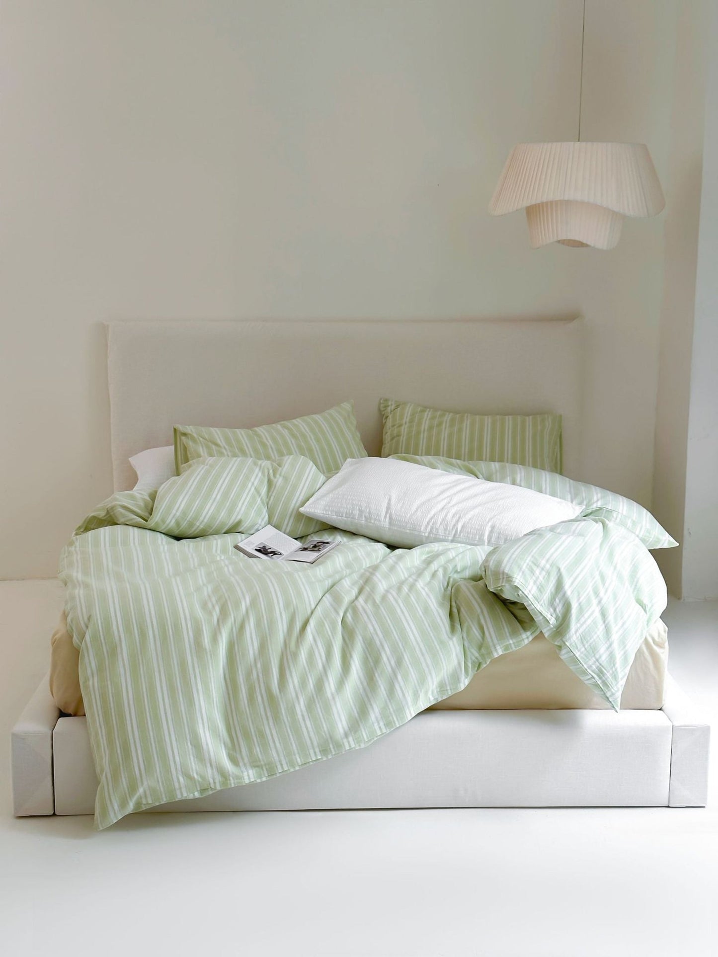 Refreshing Stripe Bedding Set / Blue Thick