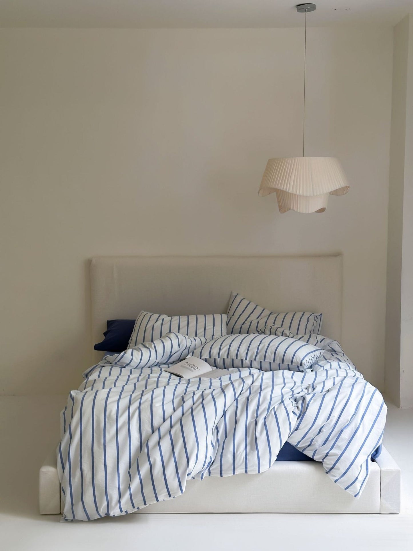Refreshing Stripe Bedding Set / Blue Thick