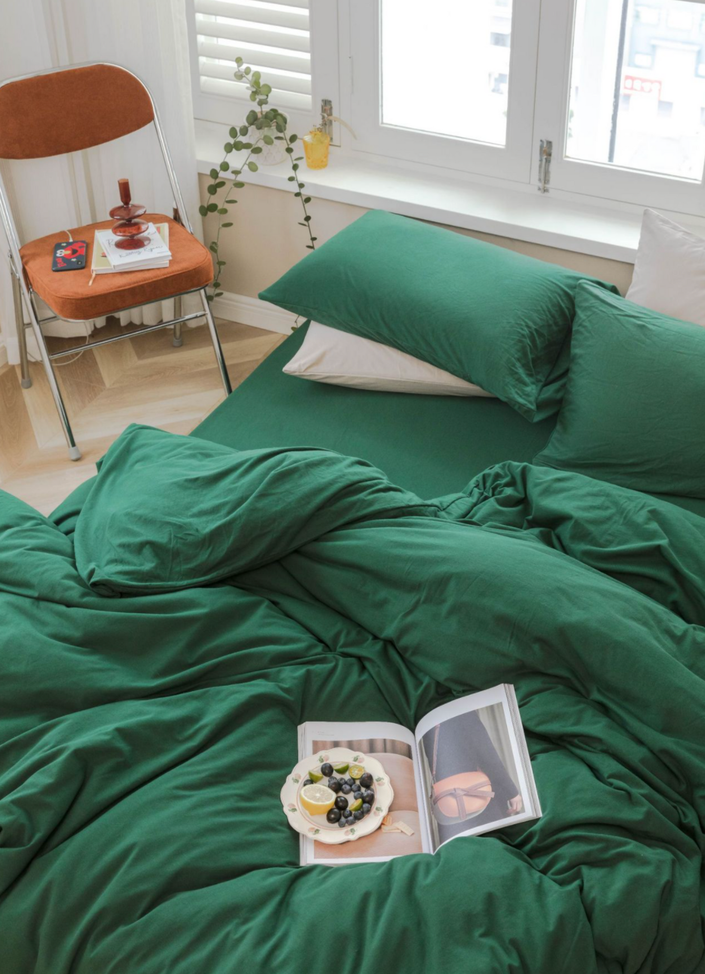 Solid Bedding Set / Beige