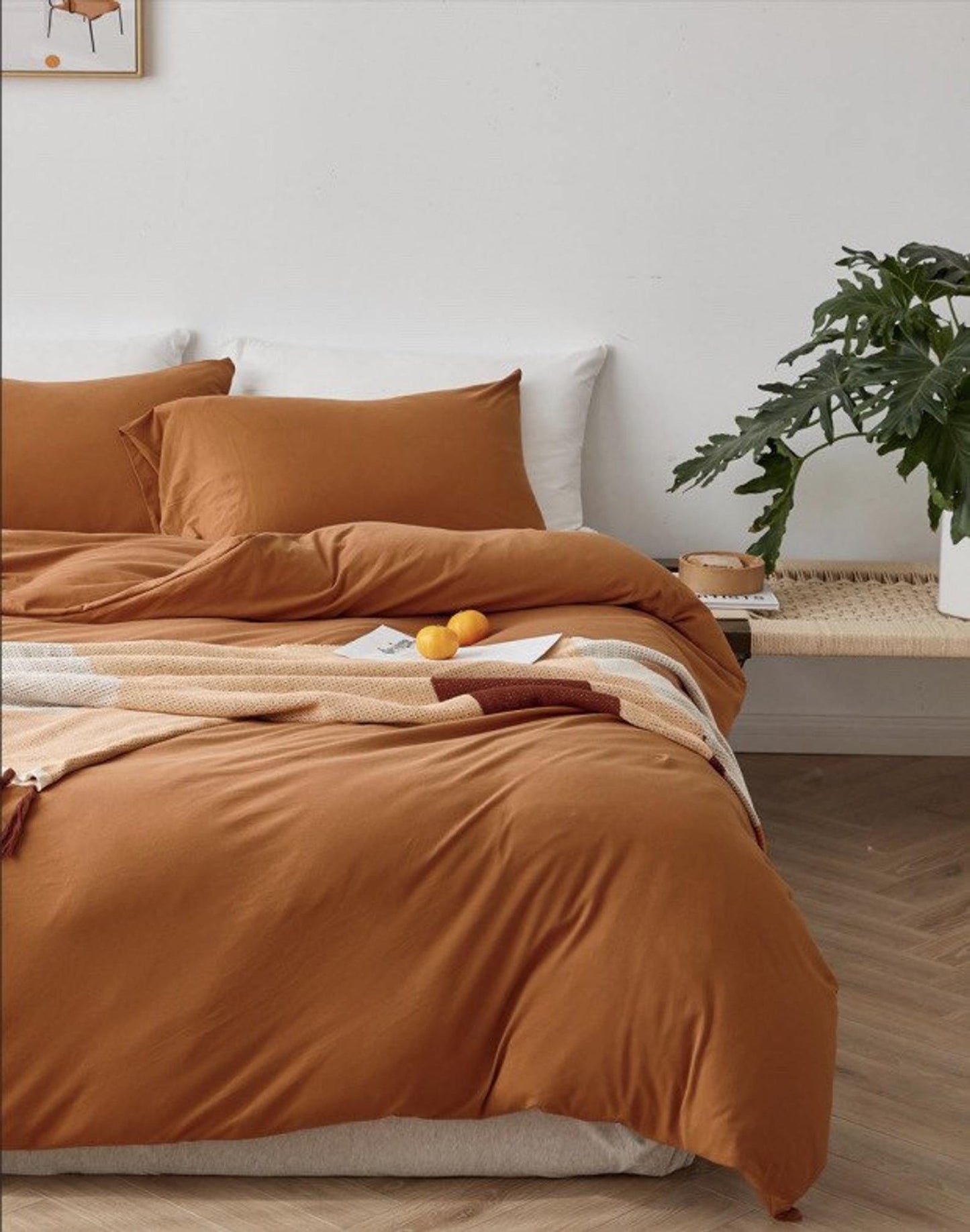 Solid Bedding Set / Beige