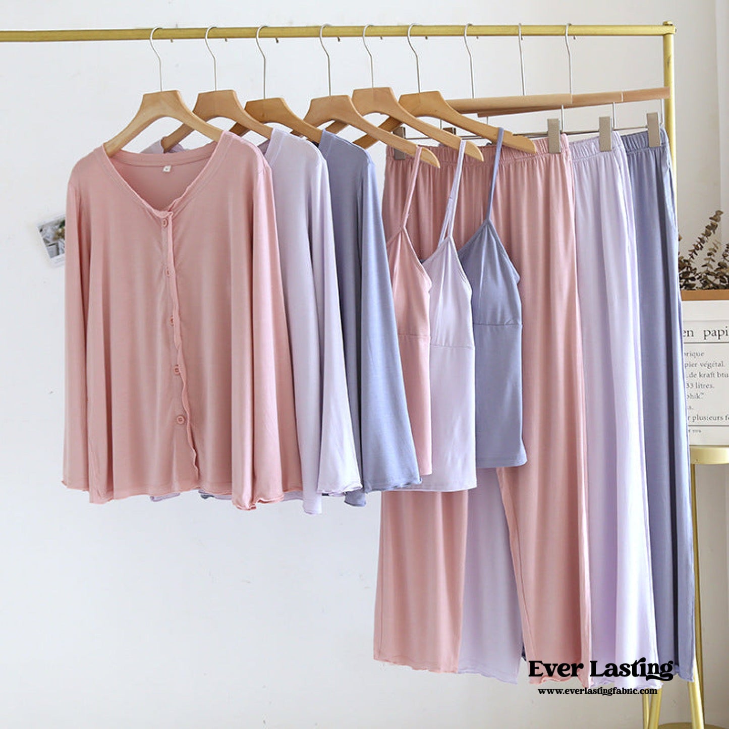 Solid Modal Pajama Set