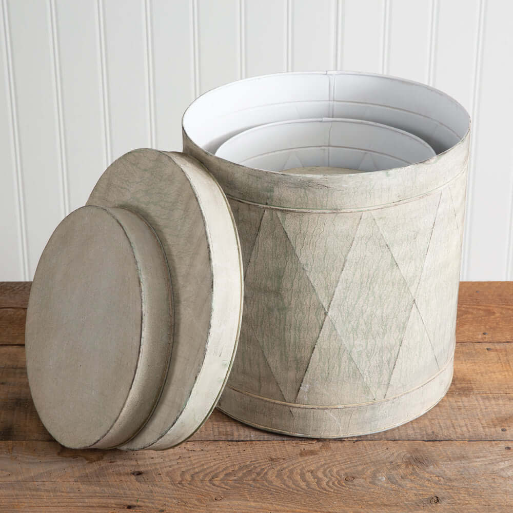 Vintage Inspired Metal Nutcracker Drum Storage Containers (Set of 3)