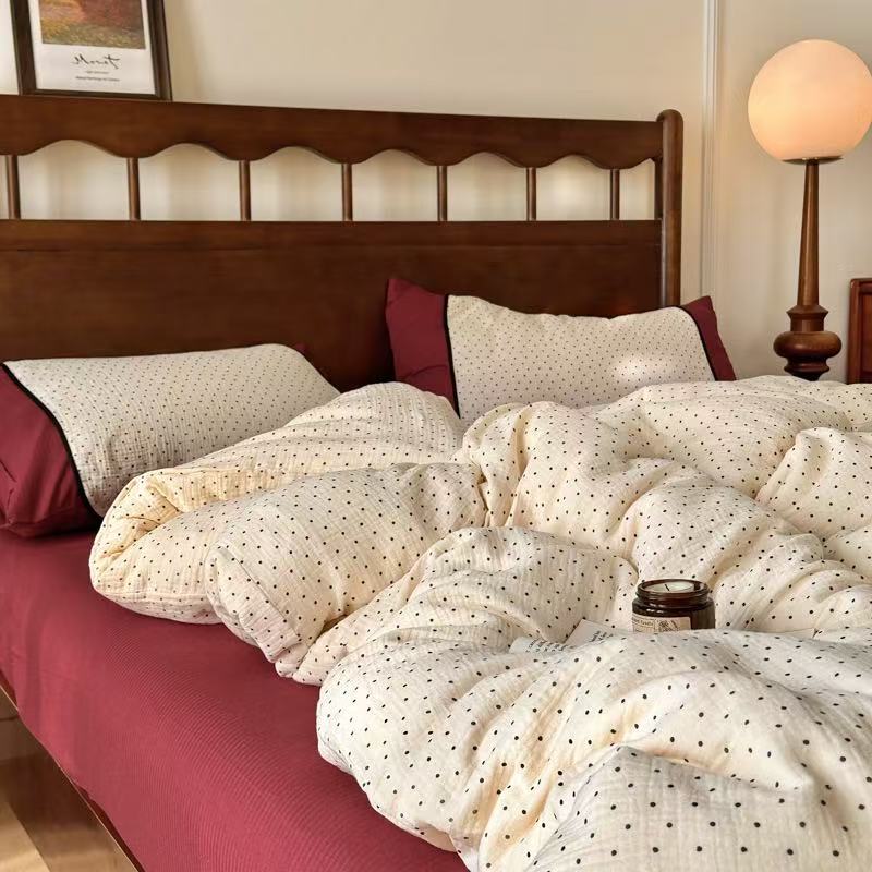 Camille French Stripe Bedding Set / Brown