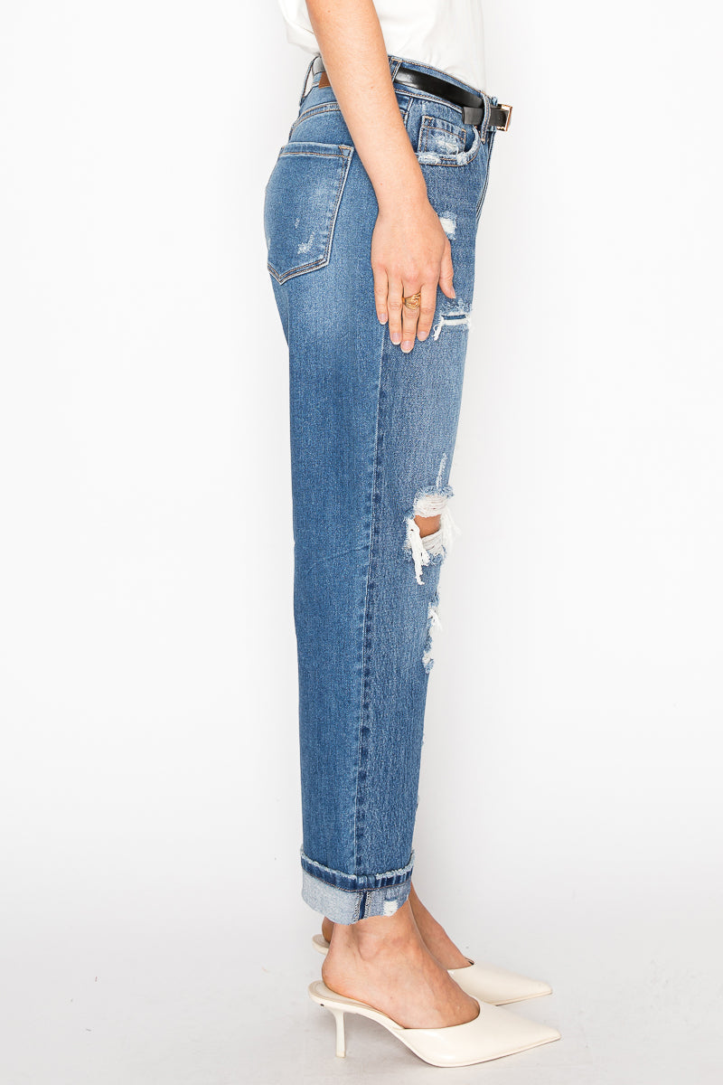 *Hybrid* High Rise Straight Leg