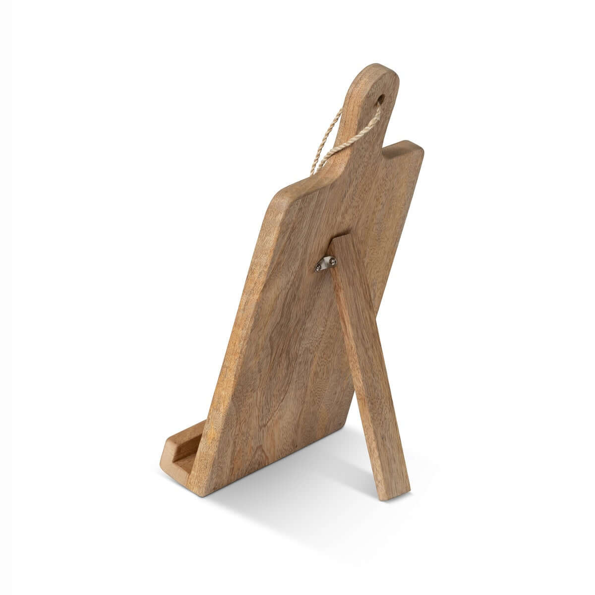 Wooden Farmhouse Cookbook Holder with Cutting Board Design