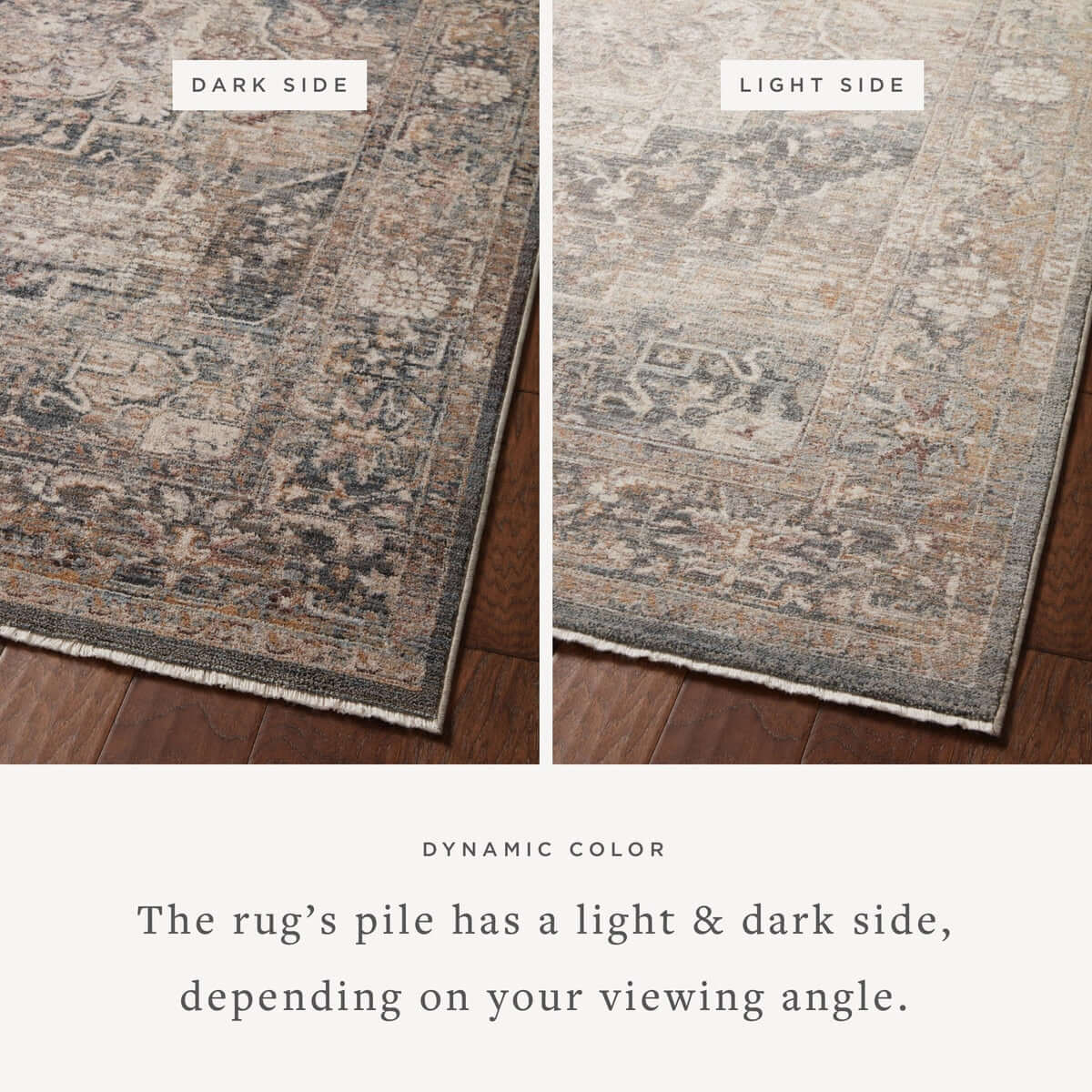 Traditional Distressed Loomed Rug – Vintage Medallion Area Carpet
