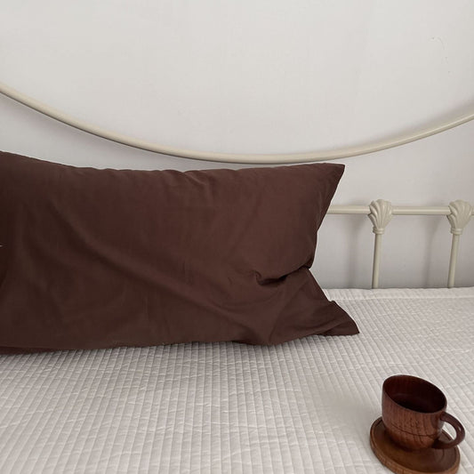 Ella Pure Cotton Pillowcases / Brown