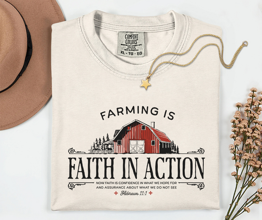 Farming Is Faith Adult Tee