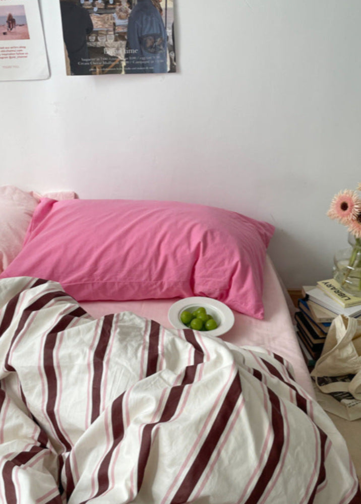 Liam Striped Bedding Set / Brown