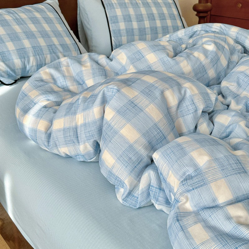 Camille French Stripe Bedding Set / Brown