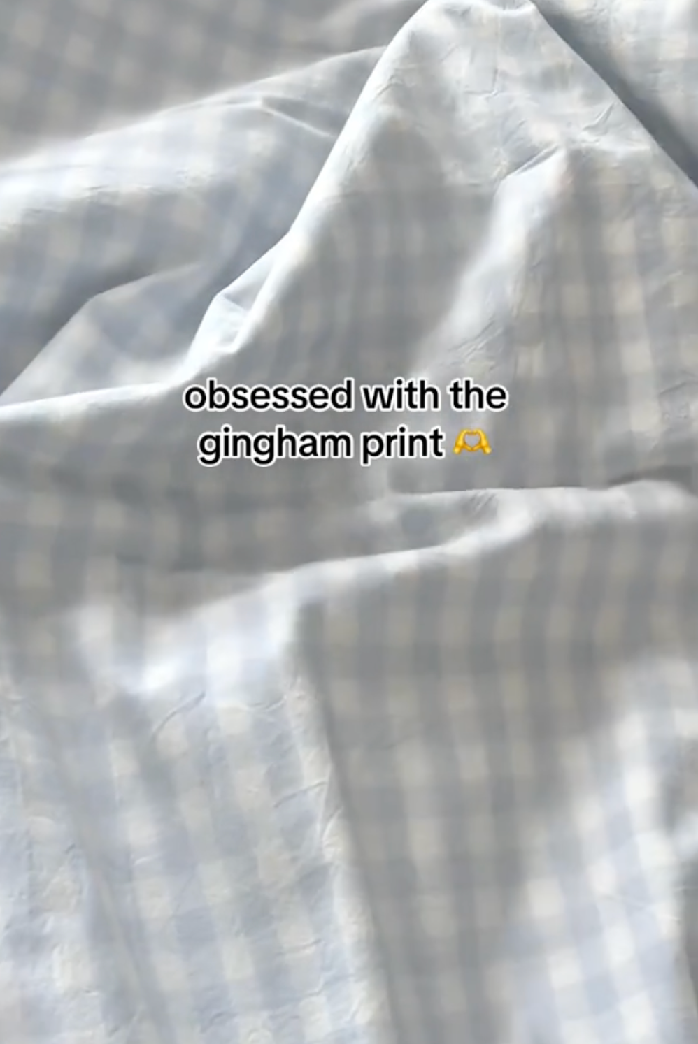 Mixed Gingham Striped Bedding Set / Blue