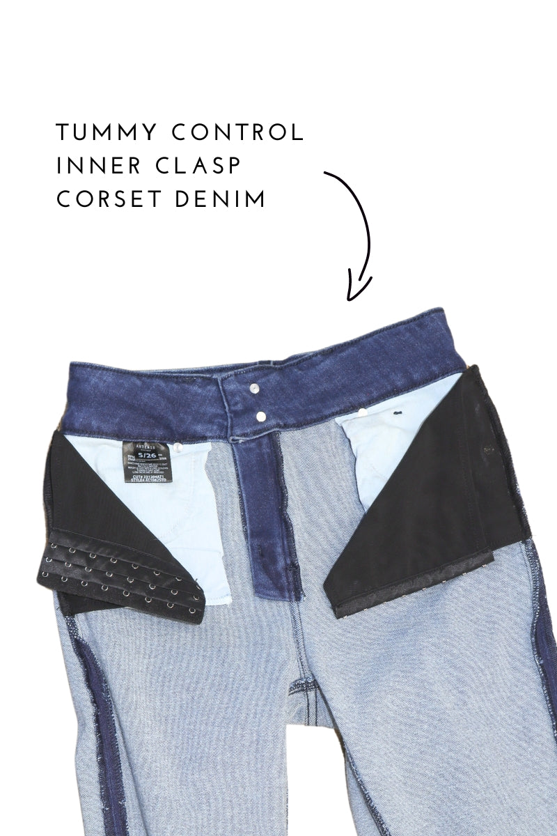 Corset ECO Friendly Colle High Rise Crop Flare Jeans