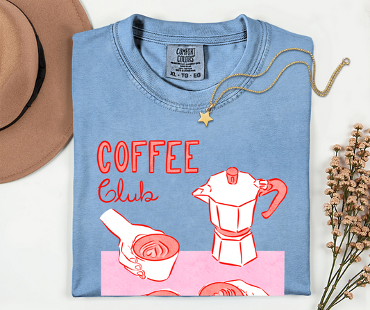 Vintage Coffee Club Adult Tee