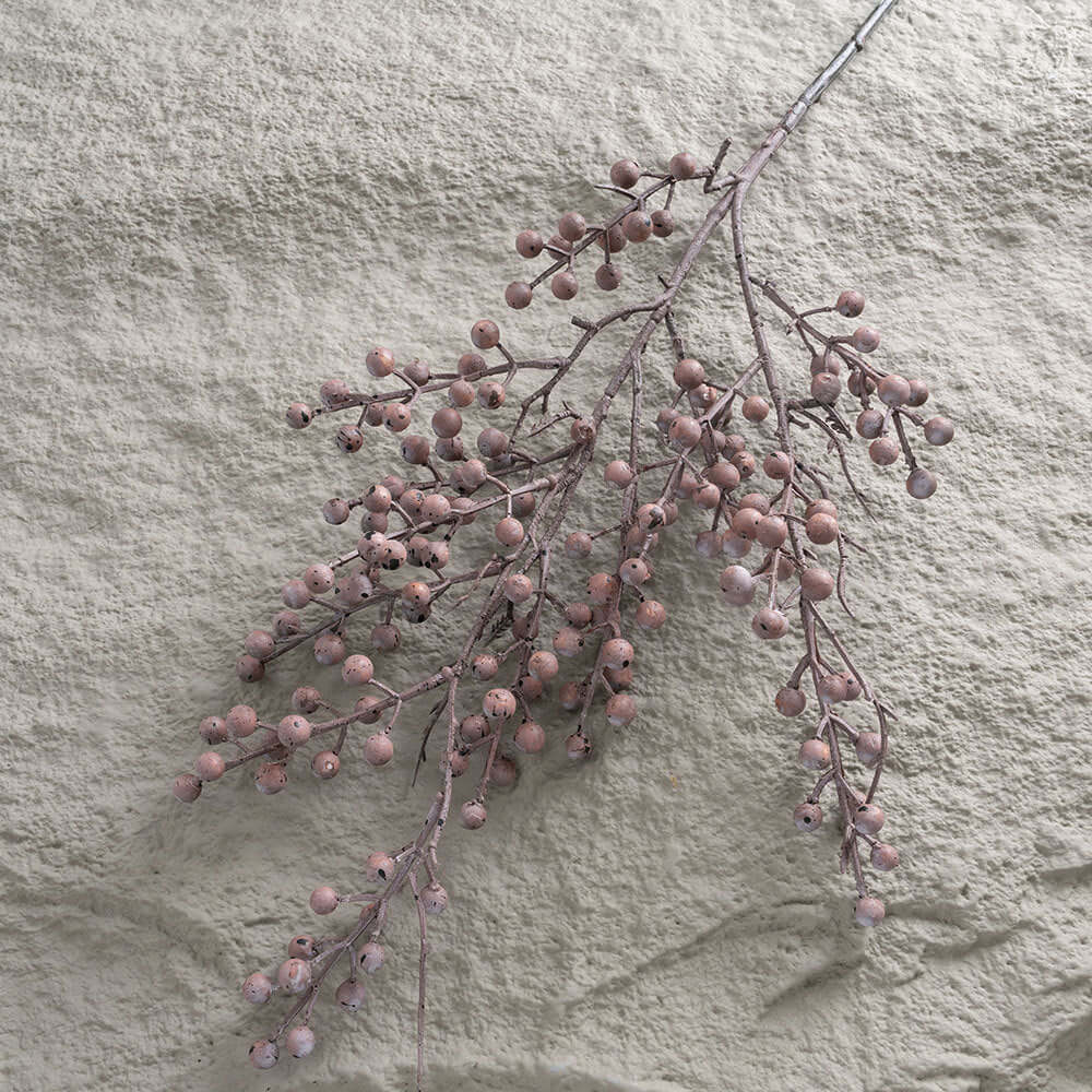 Faux Dried Berry Branch for Rustic Home Décor