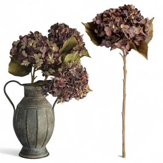 Beige & Purple Hydrangea Spray
