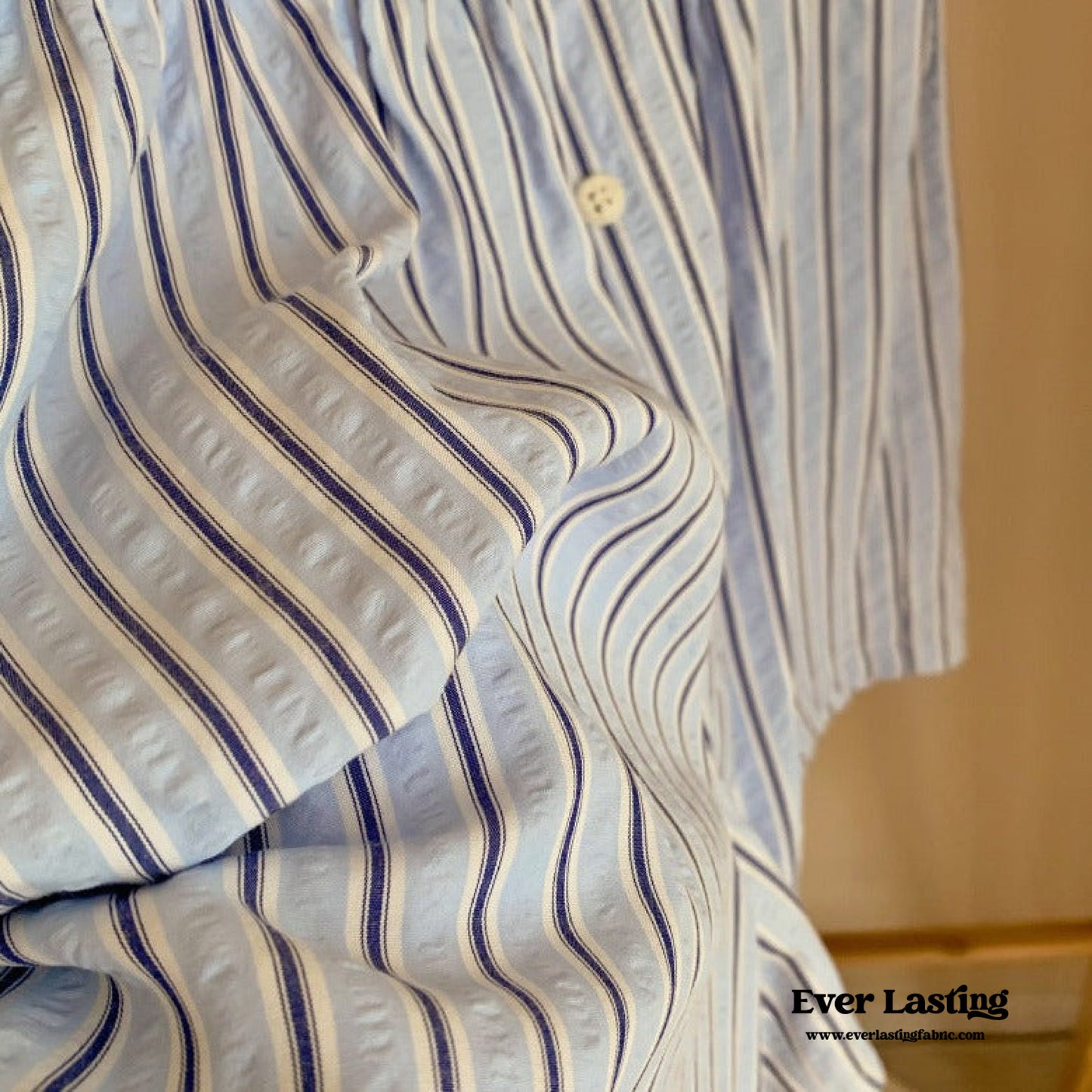 Candy Stripe Shorts Lounge Bottoms / Blue