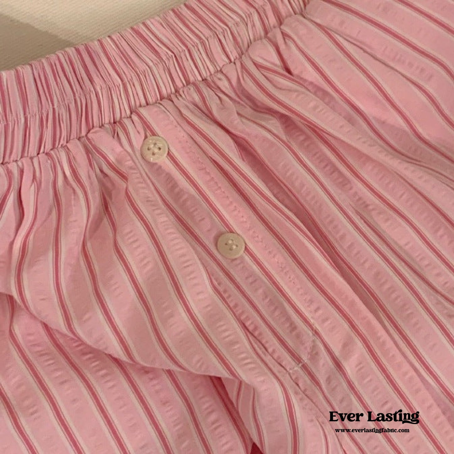 Candy Stripe Shorts Lounge Bottoms / Blue