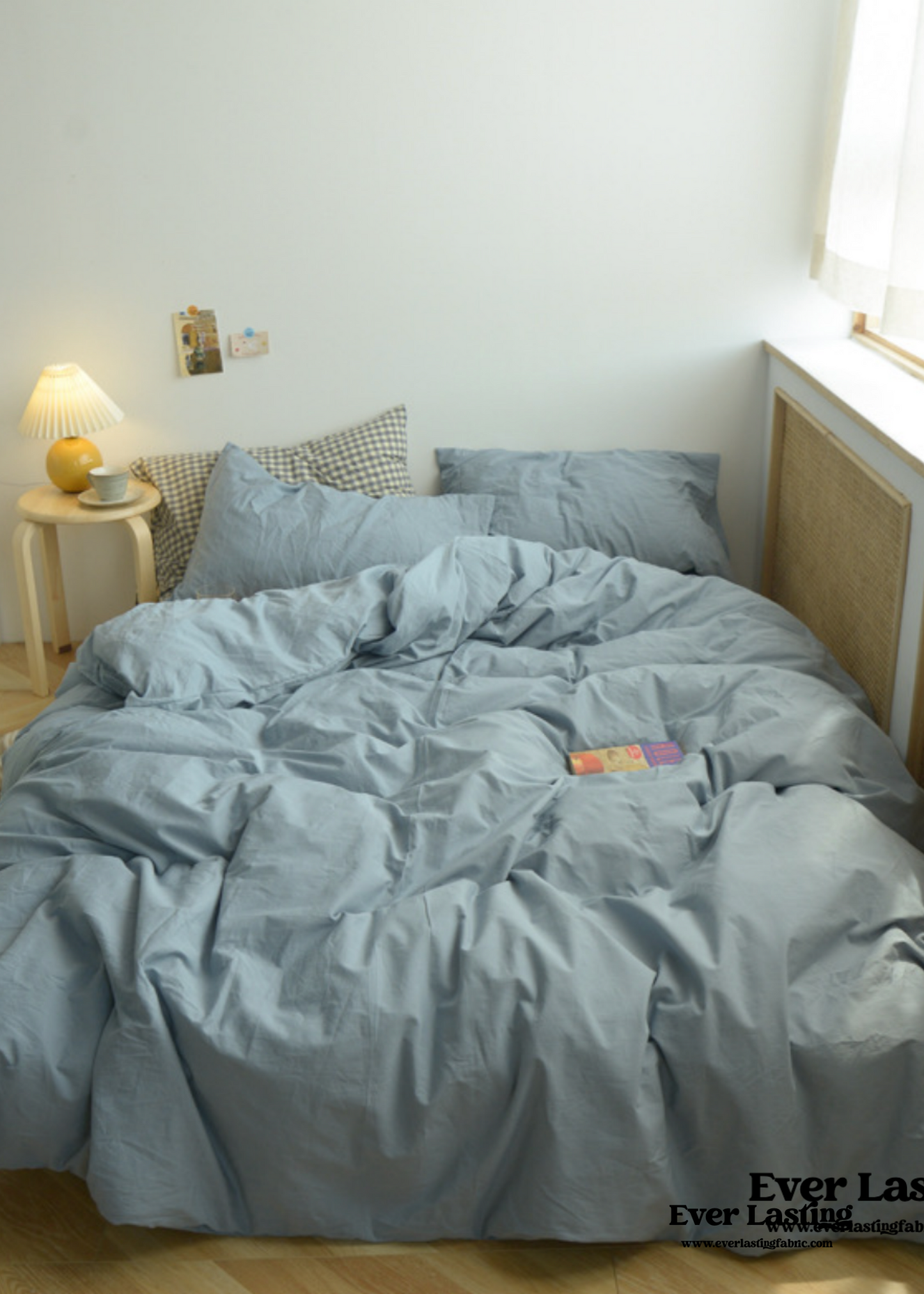 Checkered Bedding Set / Beige