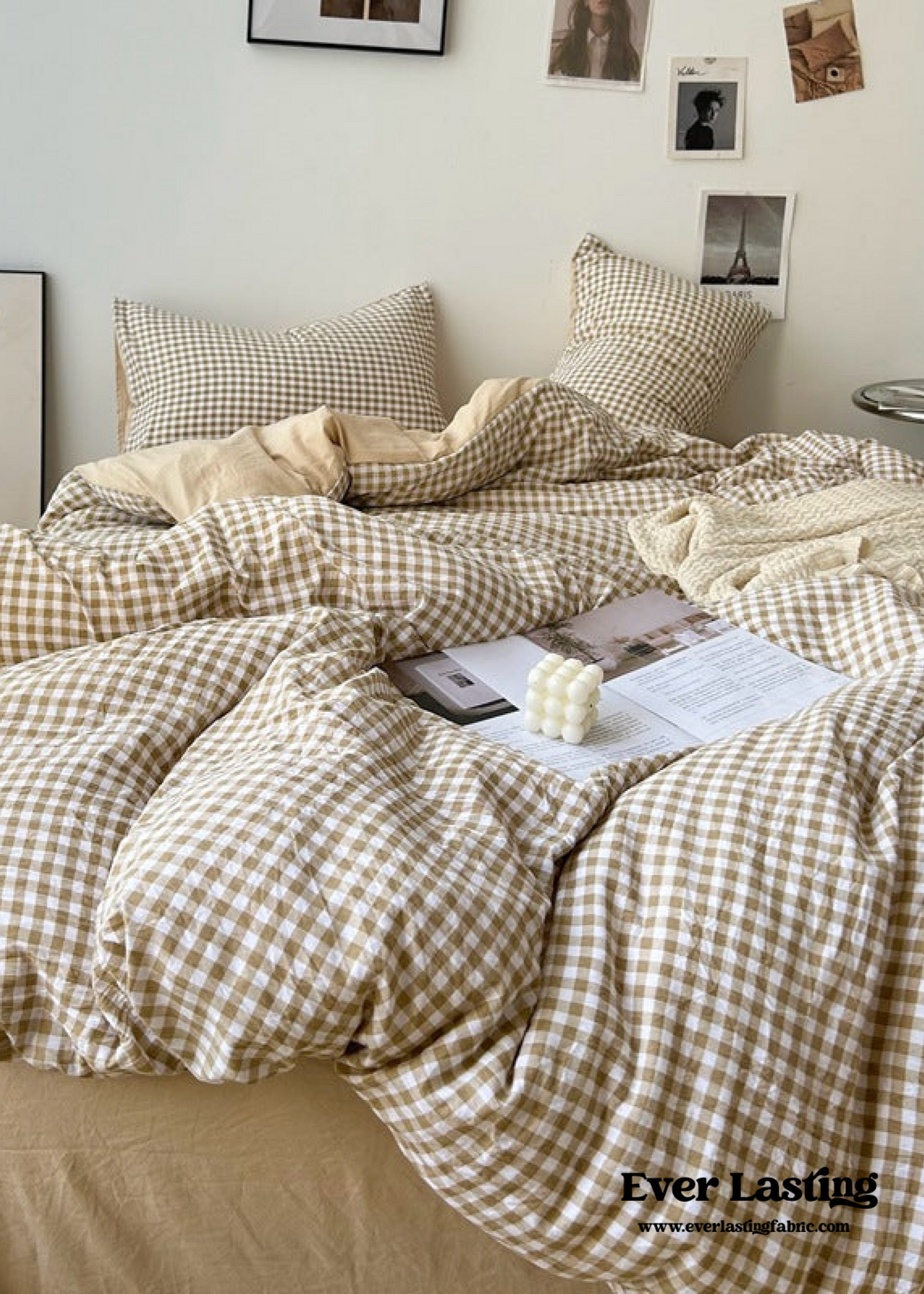 Clean Cut Bedroom Bedding Set / Striped Blue