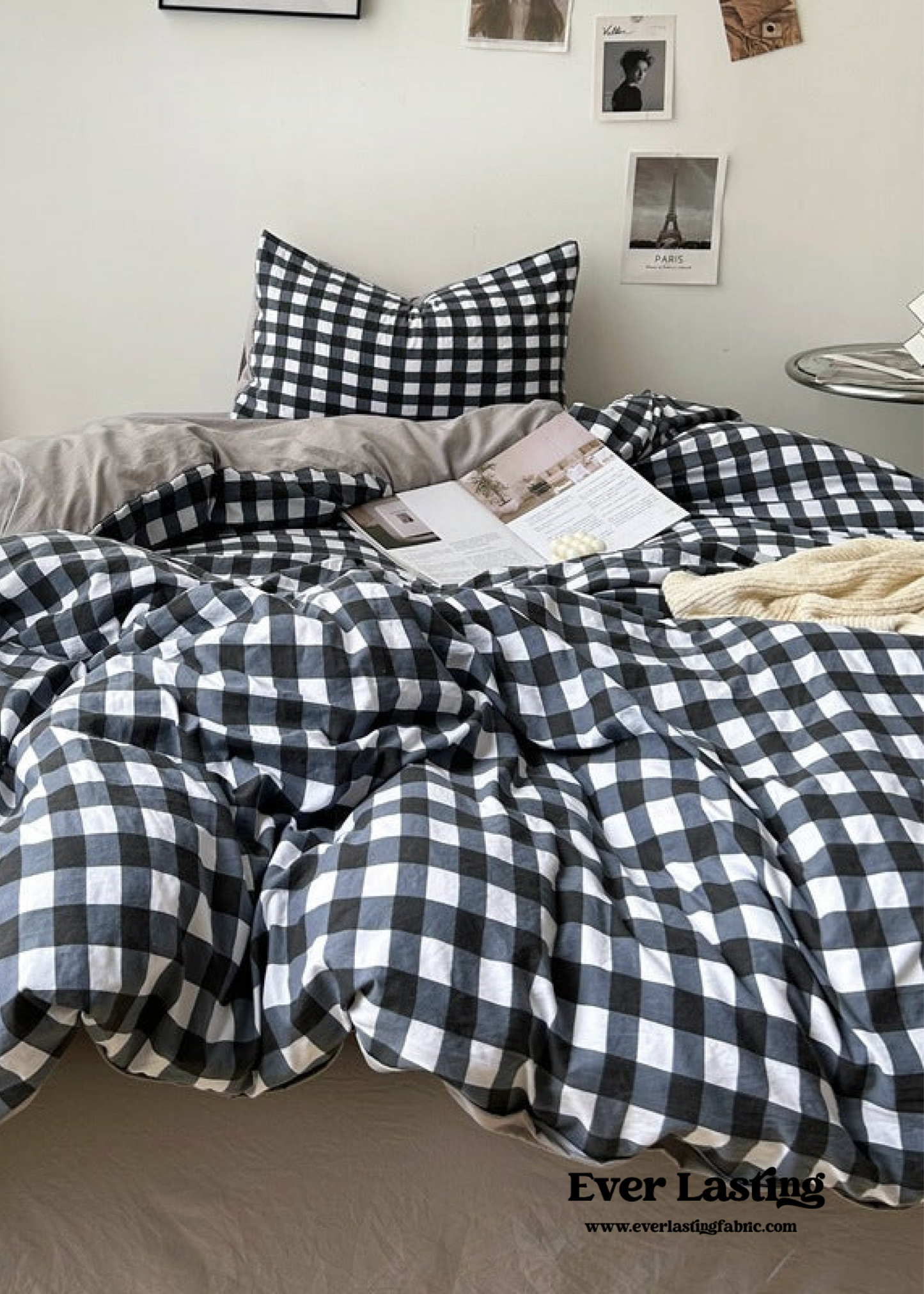 Clean Cut Bedroom Bedding Set / Striped Blue