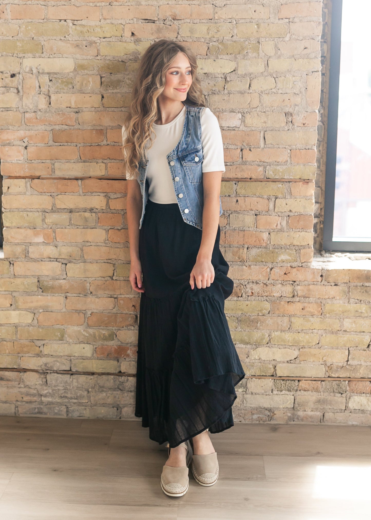 Essential Ribbed Half Sleeve Top