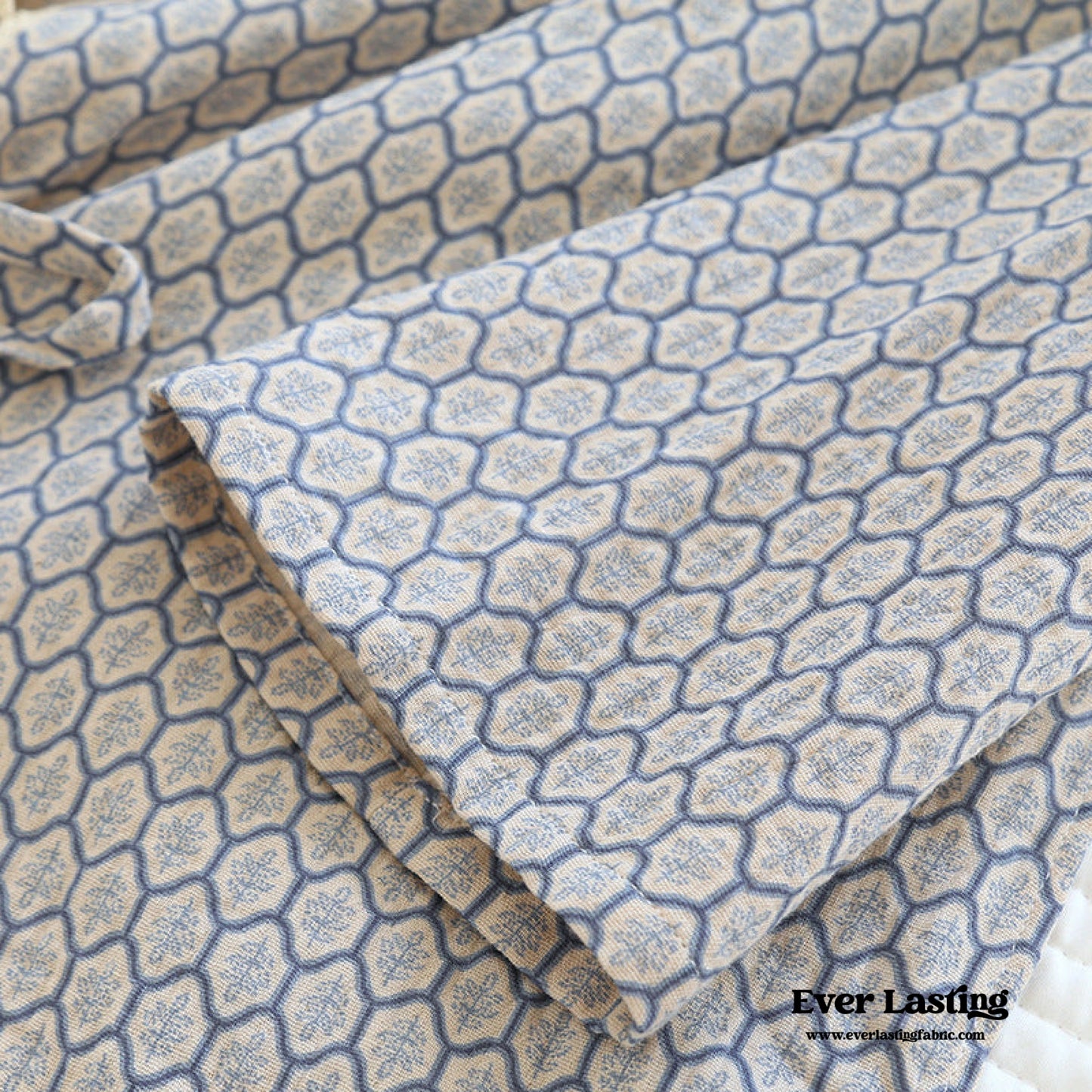Cotton Pajama Set / Blue