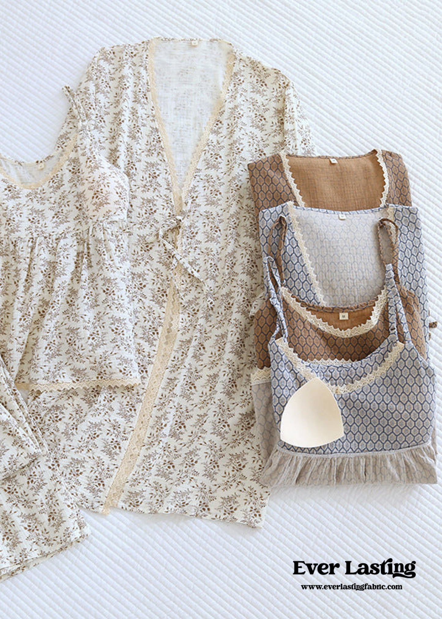 Cotton Pajama Set / Blue
