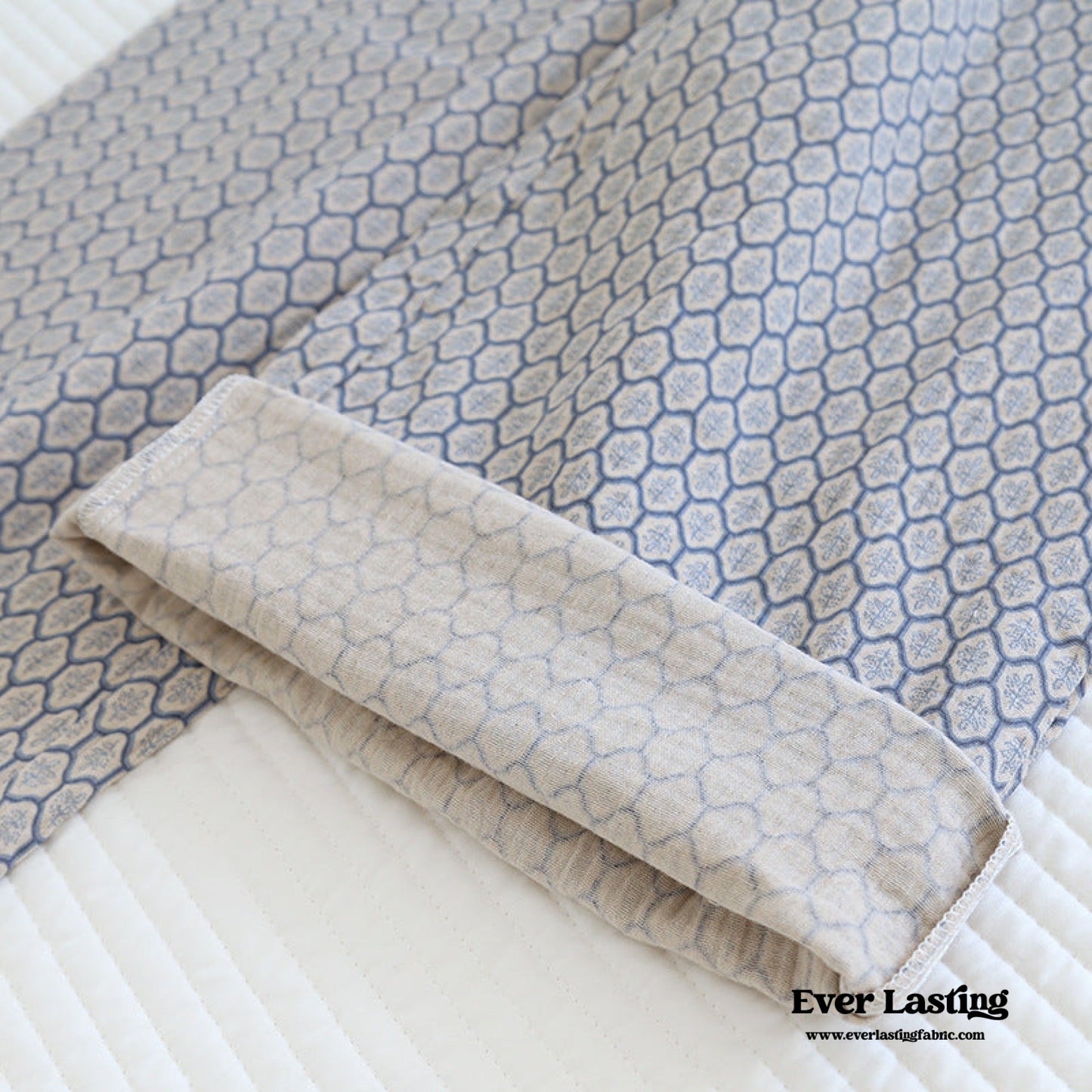 Cotton Pajama Set / Blue