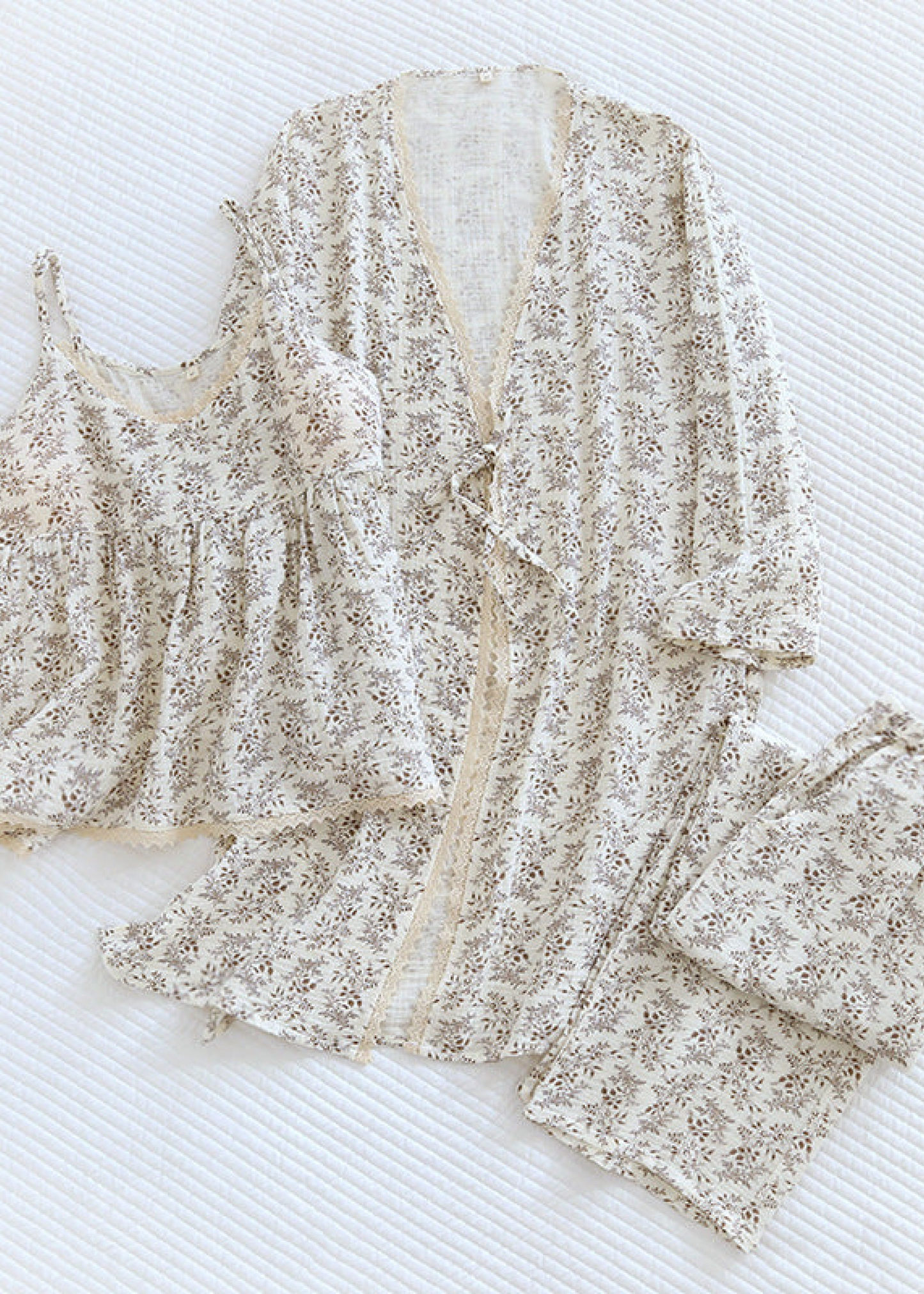 Cotton Pajama Set / Blue
