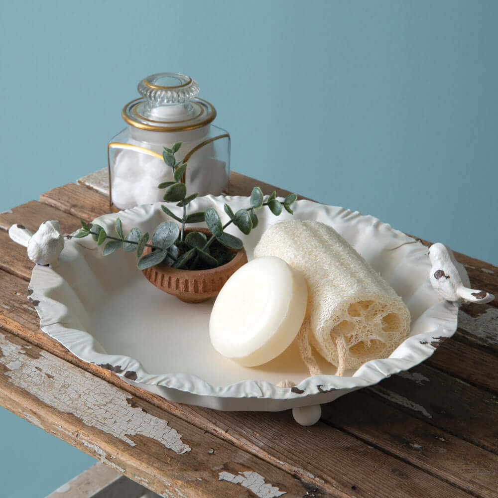 French Country Decorative Bird Dish