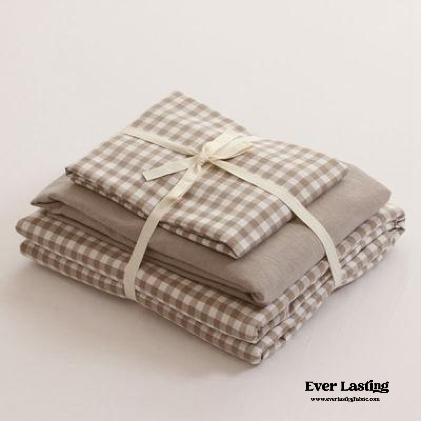 Gingham Bedding Set / Blue