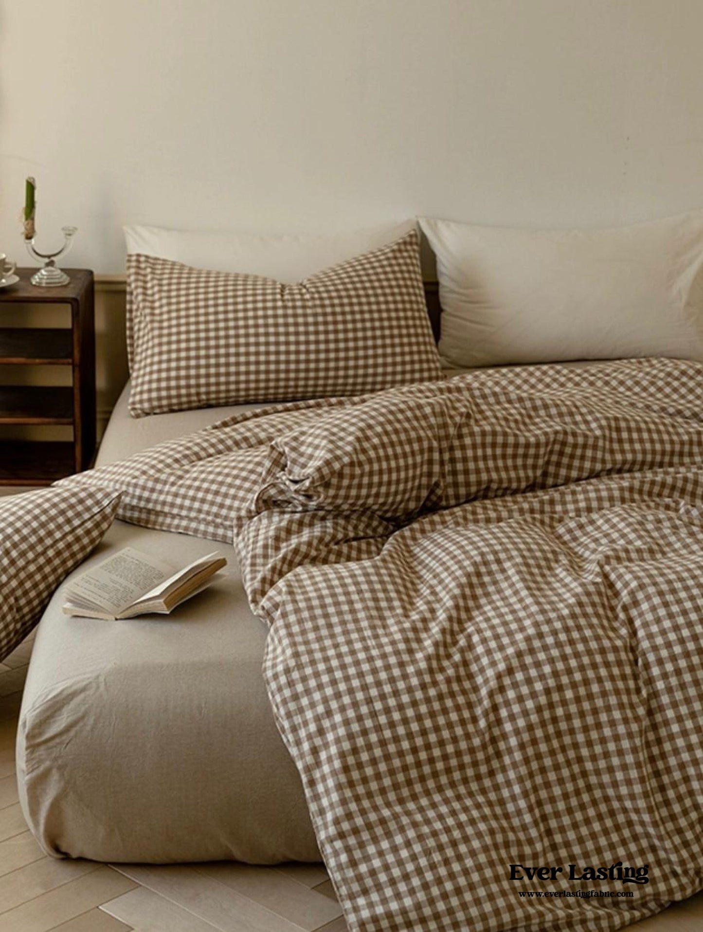 Gingham Bedding Set / Blue