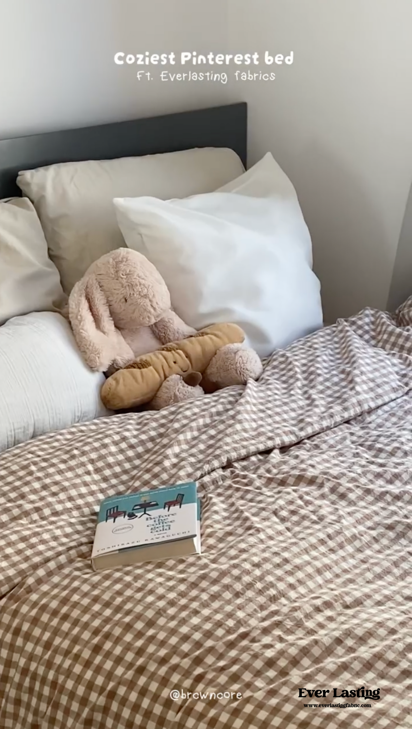 Gingham Bedding Set / Blue