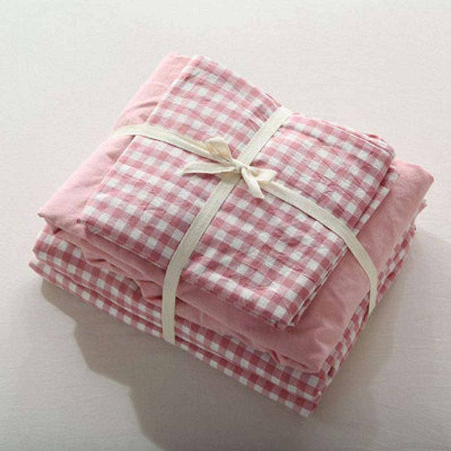 Gingham Bedding Set / Blue